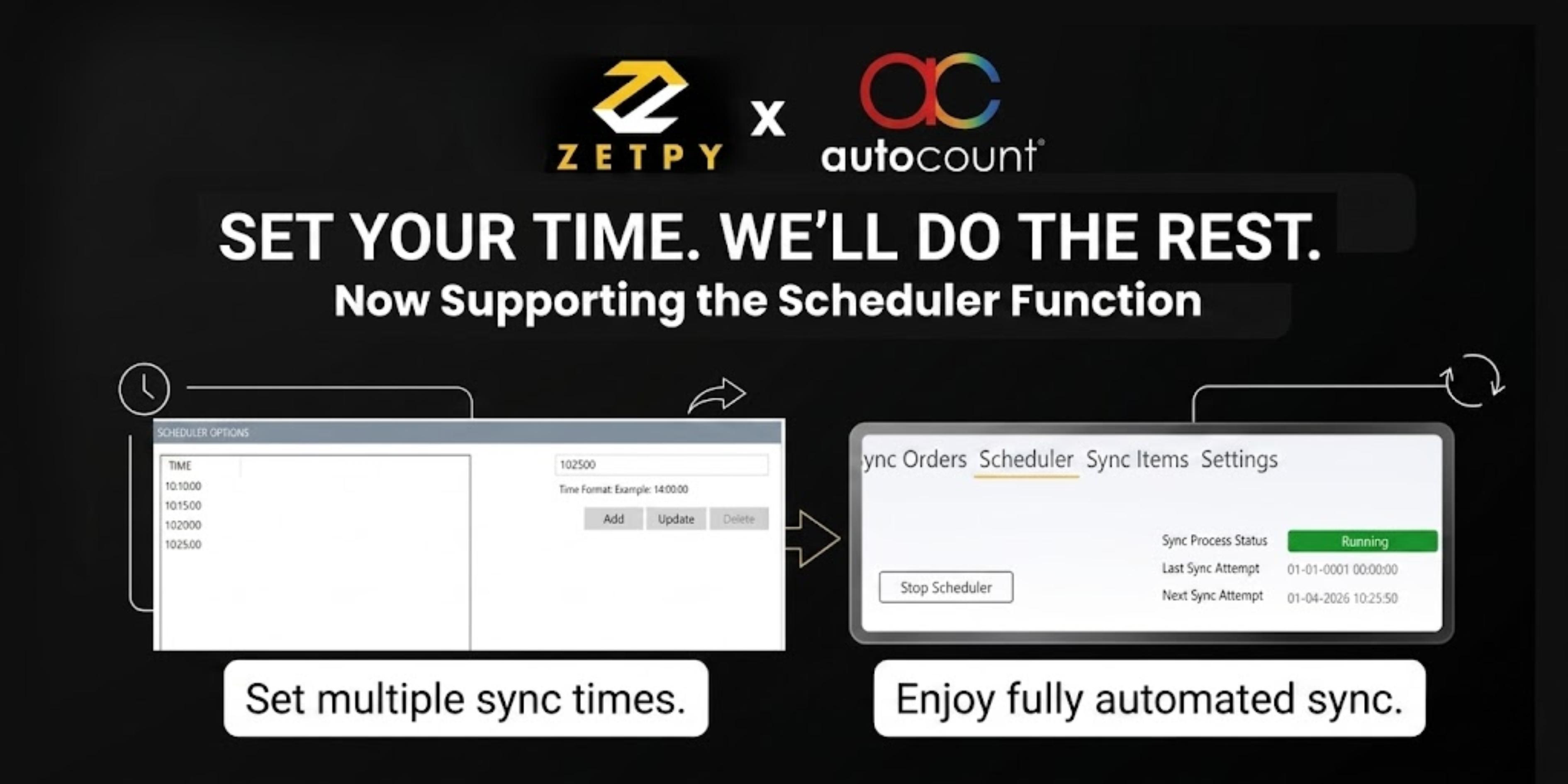 New: Automate Your Order Sync with Zetpy's AutoCount Scheduler.